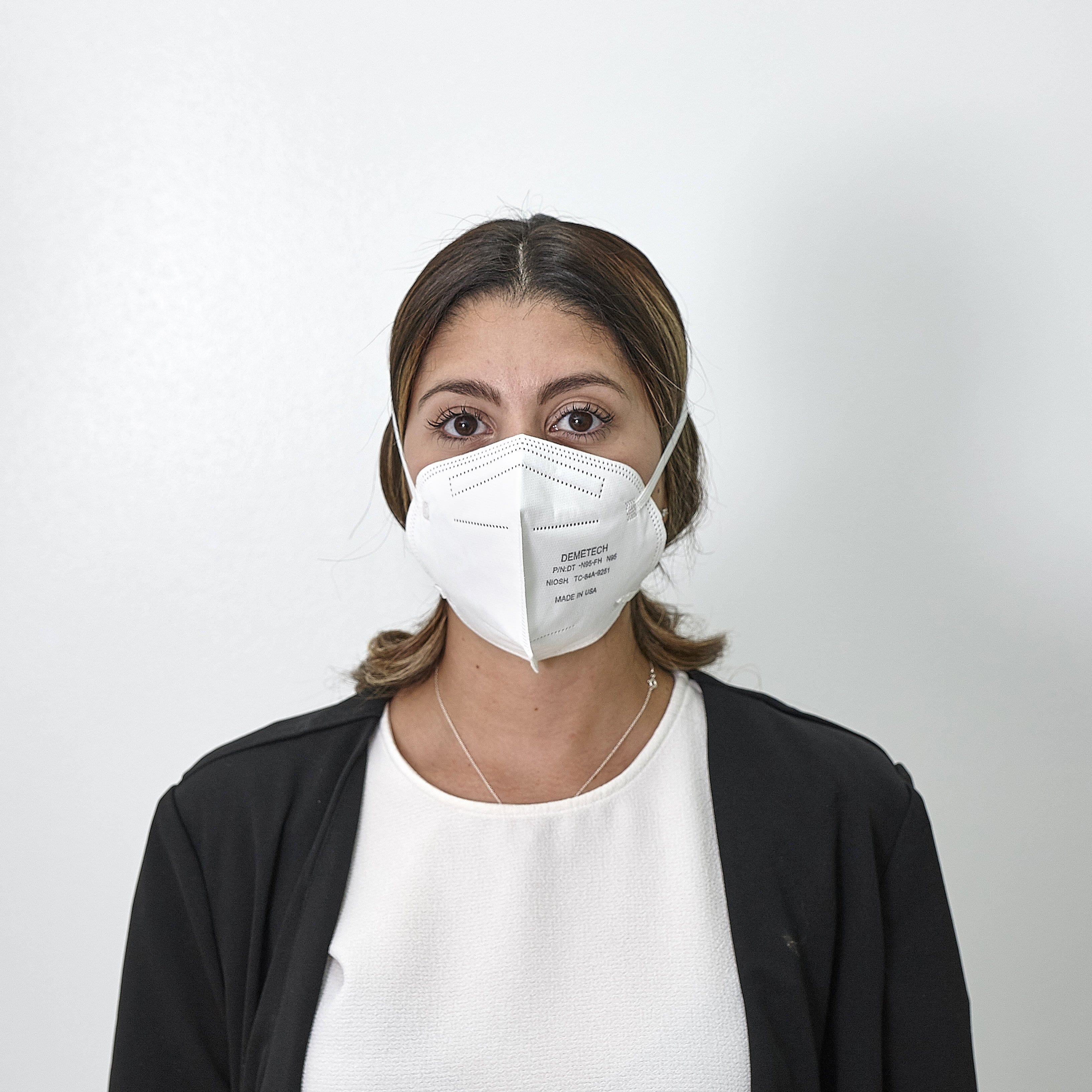 N95 Respirator Mask Fold Style ,NIOSH APPROVED, (Bag of 5), Size: Small
