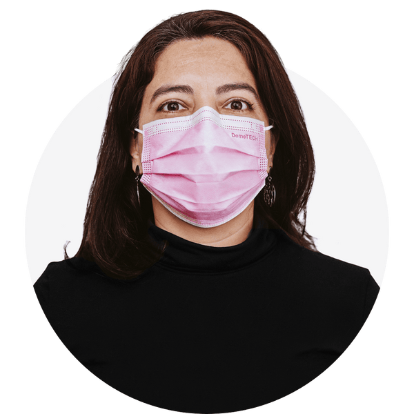 Face Mask in Mixed Pink Check – KkCo