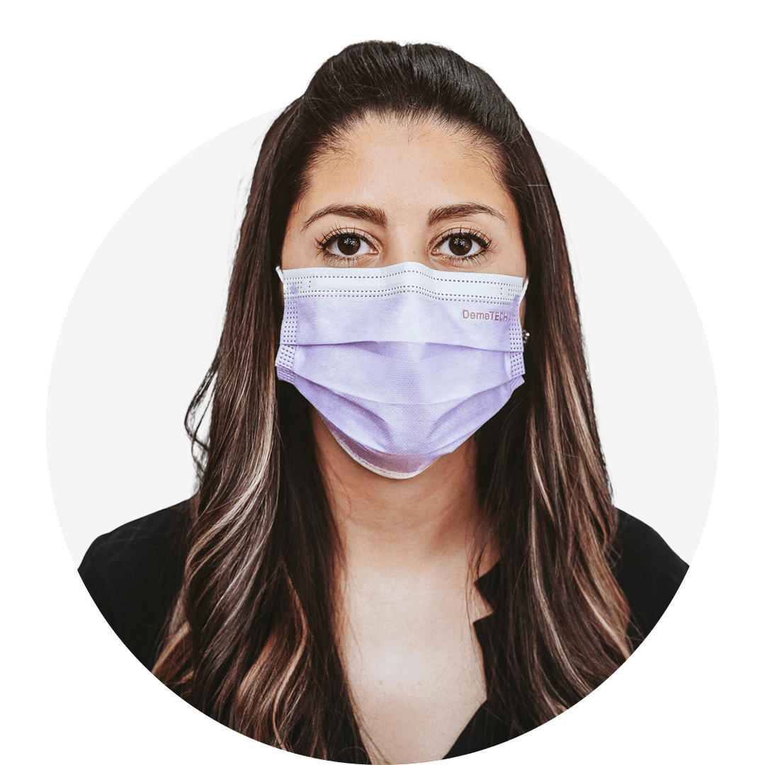 Purple, ASTM Level 3 Disposable Face Mask With Earloops, (Box of 50), Size: Regular