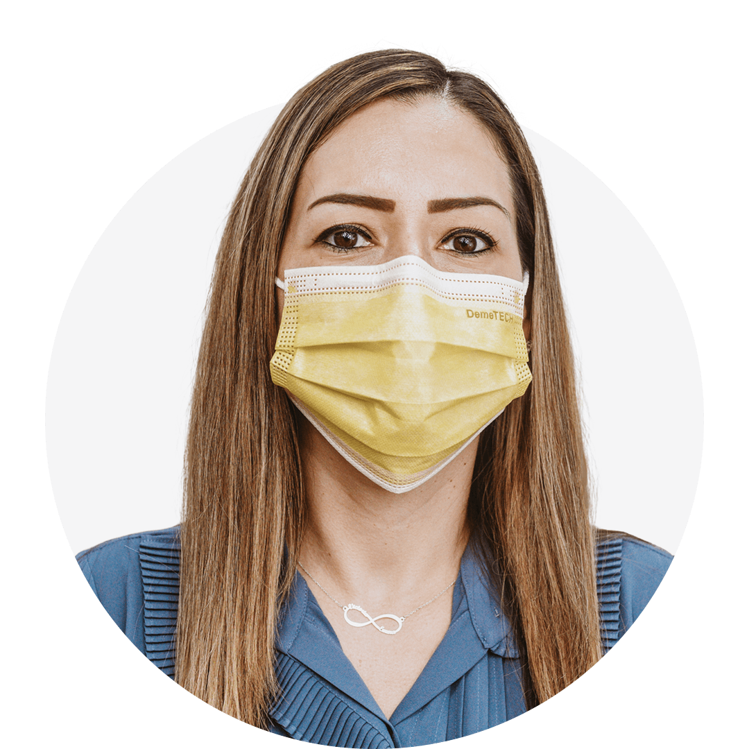 Yellow, ASTM Level 3 Disposable Face Mask With Earloops, (Box of 50),  Size: Regular