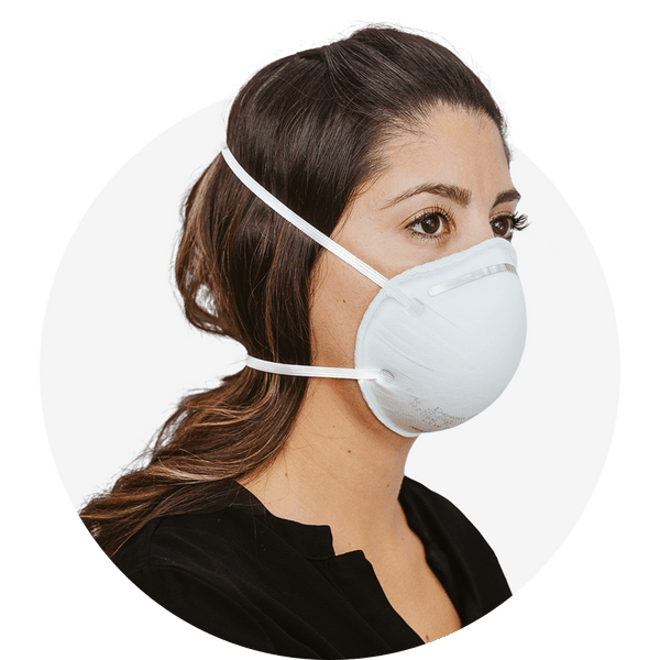 N95 Respirator Mask, Fold Style, NIOSH APPROVED, (Box of 20 ), Size: Regular