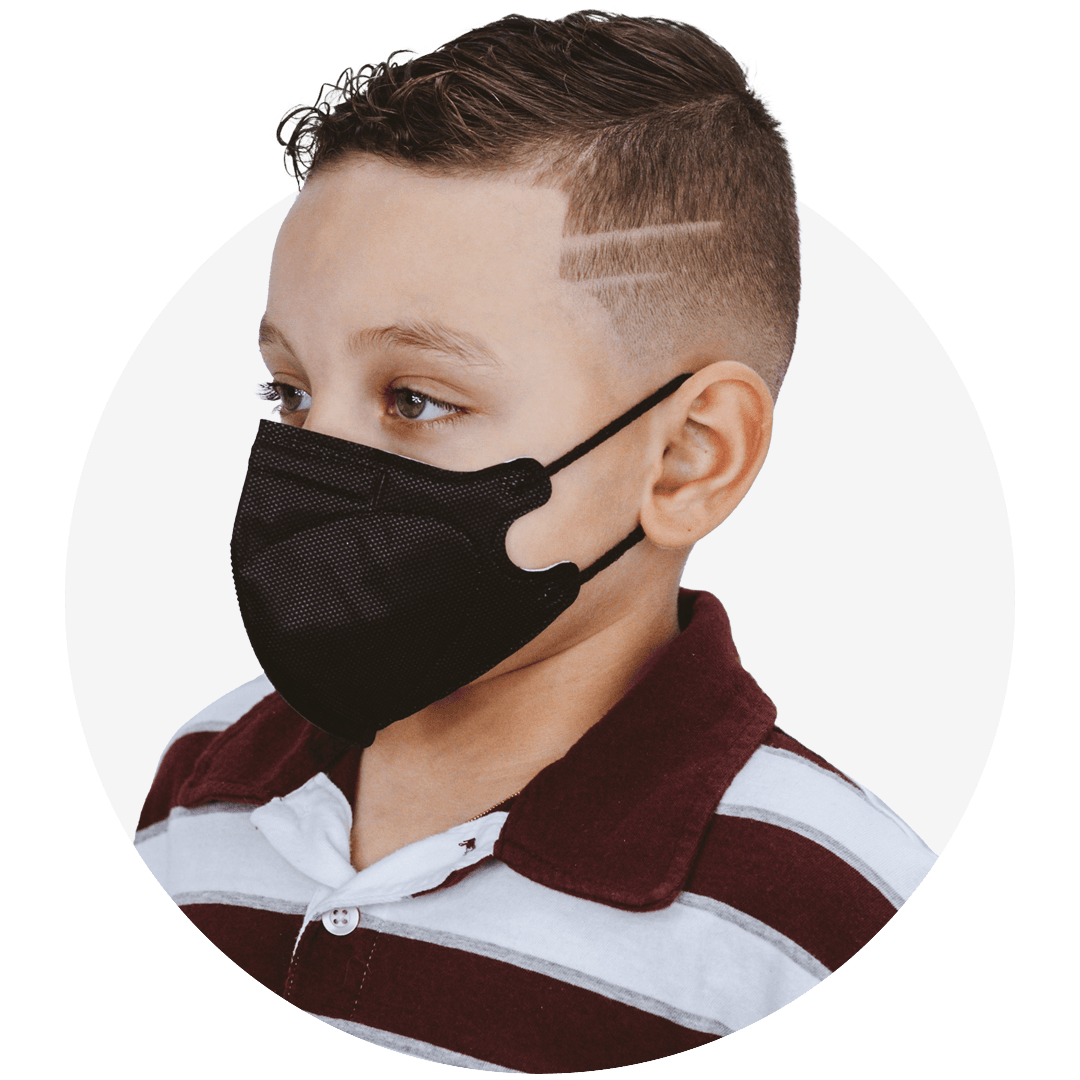 Kids, White Extra Small Particulate Respirator Fold Style With Earloops  (Box of 20)