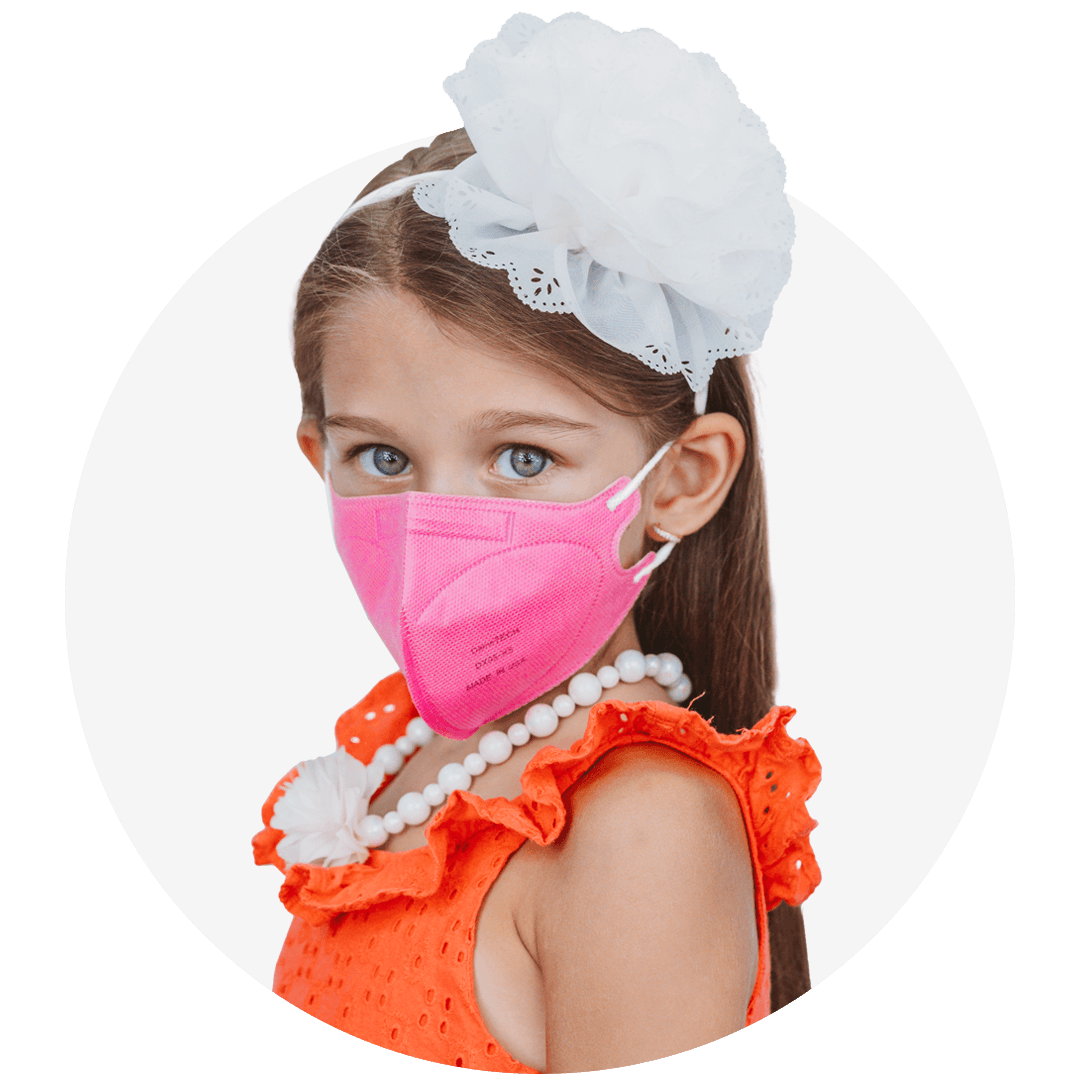 Kids Extra Small Particulate Respirator Fold Style With Earloops  (Case of 720)
