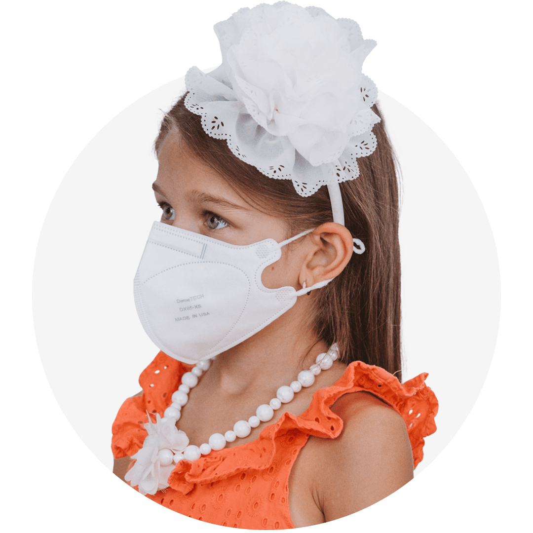 Kids Extra Small Particulate Respirator Fold Style With Earloops  (Box of 20)
