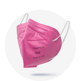 D95, Pink, Particulate Respirator, Fold Style With White Earloops, (Box of 20)