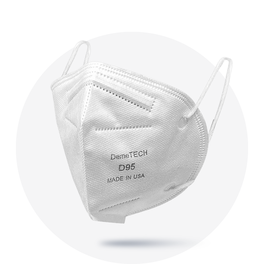 D95, White, Particulate Respirator, Fold Style with White Earloops, (Box of 20)