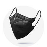 Kids, Black Extra Small Particulate Respirator Fold Style With Earloops (Box of 20)