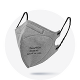 Kids, Grey Extra Small Particulate Respirator Fold Style With Black Earloops  (Box of 20)