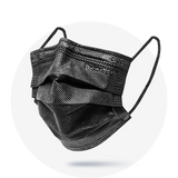 Kids, Black, ASTM Level 3 Disposable Mask with Earloops, (Box of 50)