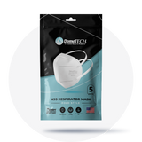 N95 Respirator Mask Fold Style ,NIOSH APPROVED, (Bag of 5), Size: Regular