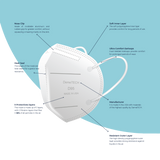 D95, Particulate Respirator, Fold Style with Earloops, (Case of 720)