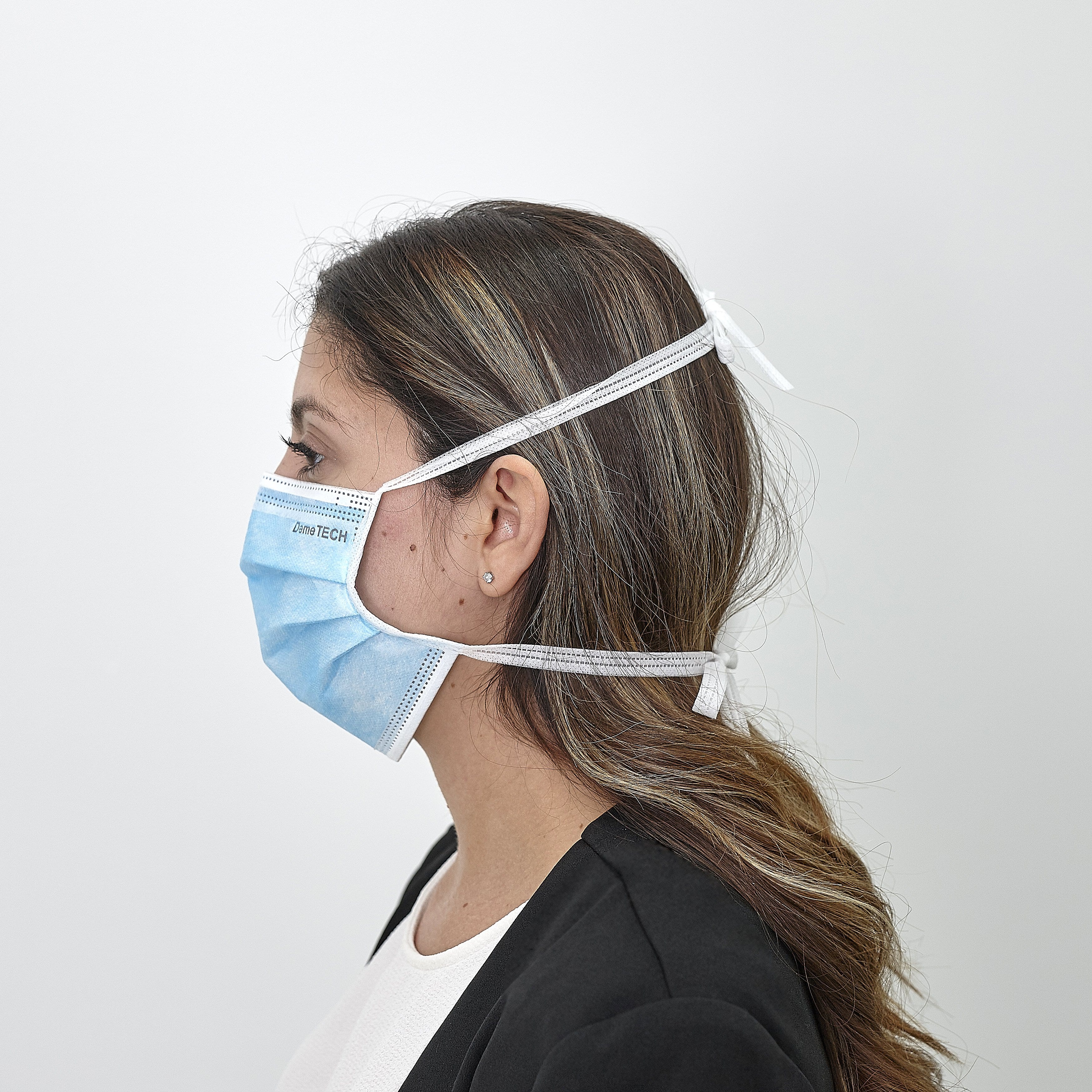 Surgical Disposable Mask Horizontal Head Tie ASTM Level 3 (Box of 50)