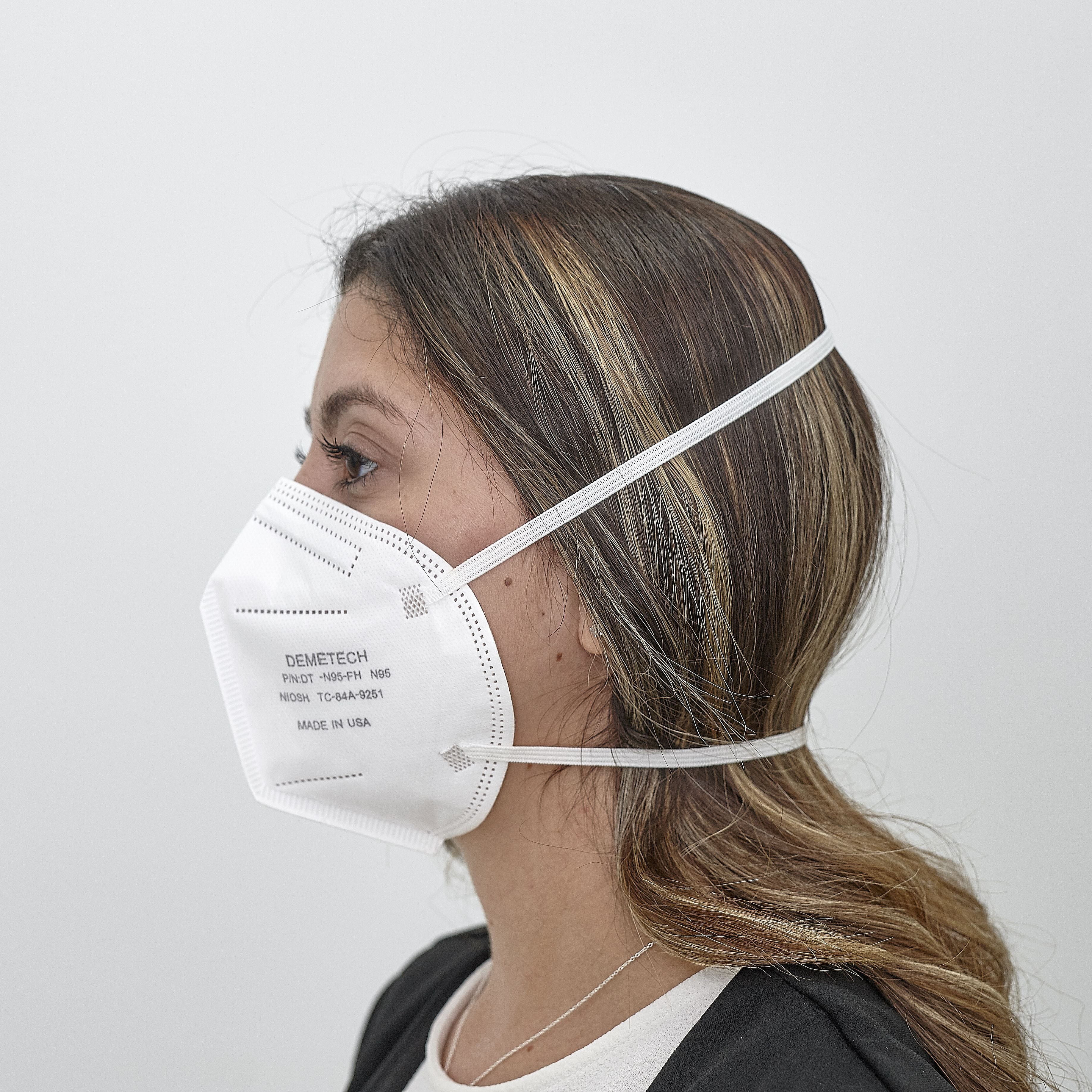 N95 Respirator Mask Fold Style ,NIOSH APPROVED, (Bag of 5), Size: Small
