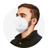 D95, White, Particulate Respirator, Fold Style with White Earloops, (Box of 20)