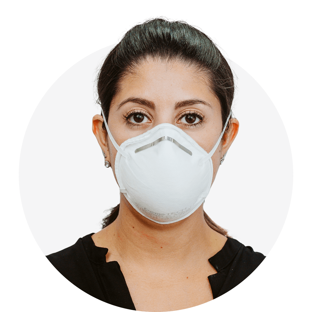 N95 Respirator Mask, Cup Style, NIOSH APPROVED, (Box of 20)