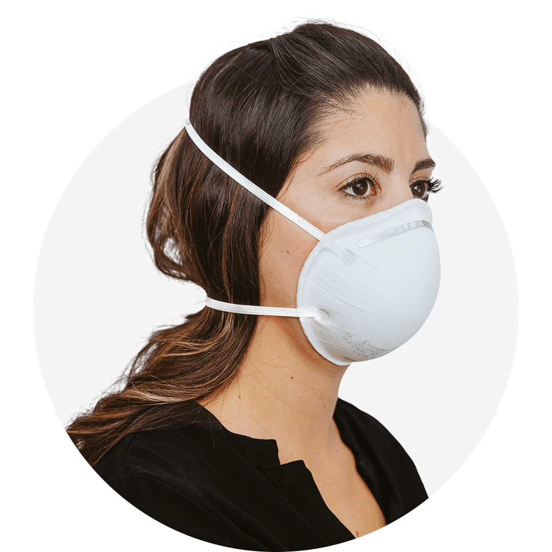 Surgical, N95 Respirator Mask, Cup Style, (Box of 20,  Size: Small