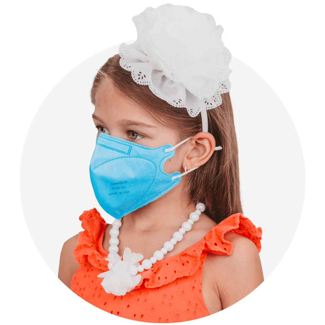 Kids Extra Small Particulate Respirator Fold Style With Earloops  (Box of 20)