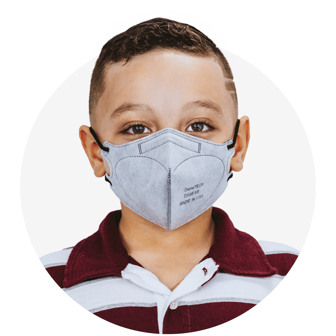 Kids Extra Small Particulate Respirator Fold Style With Earloops  (Box of 20)