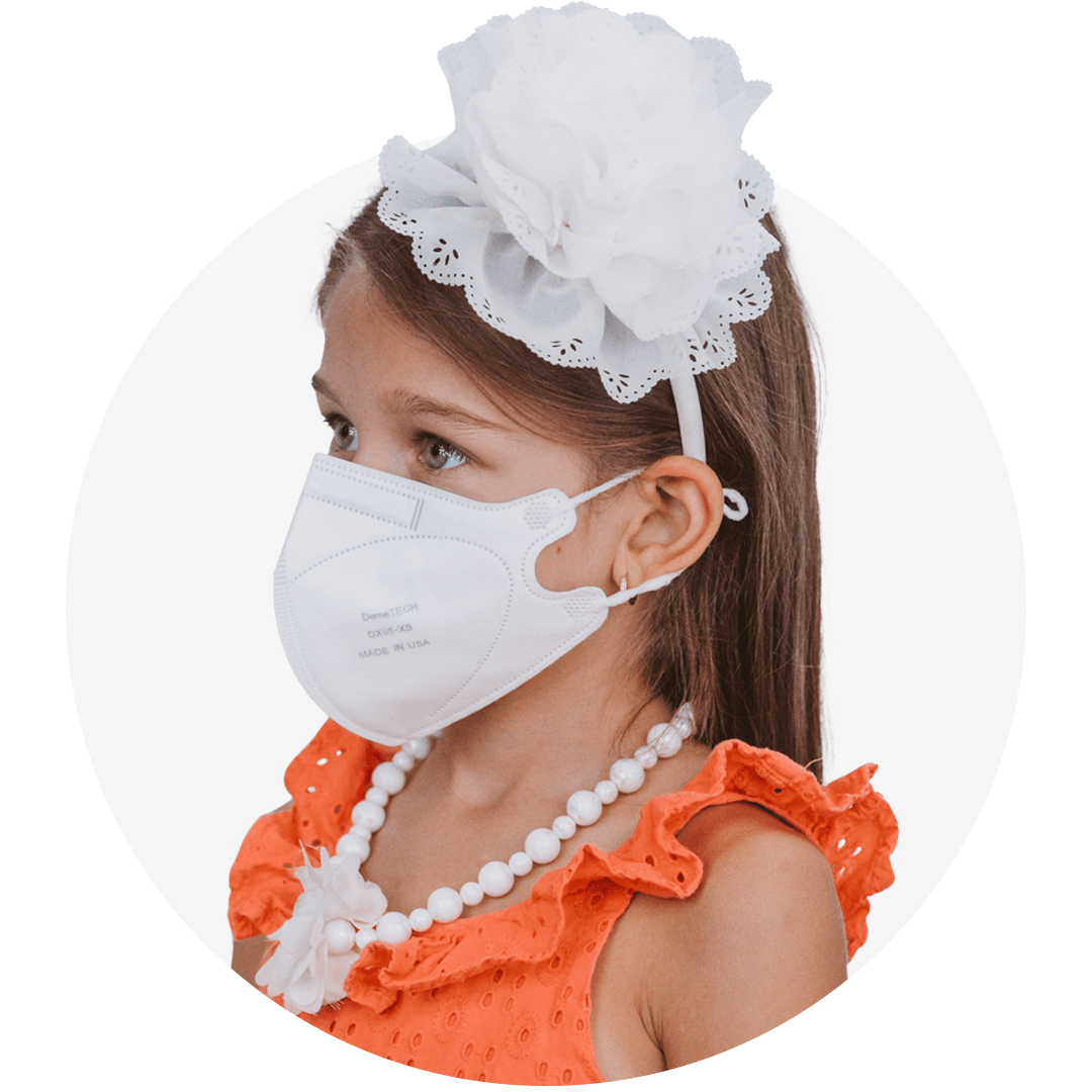 Kids Extra Small Particulate Respirator Fold Style With Earloops  (Case of 720)