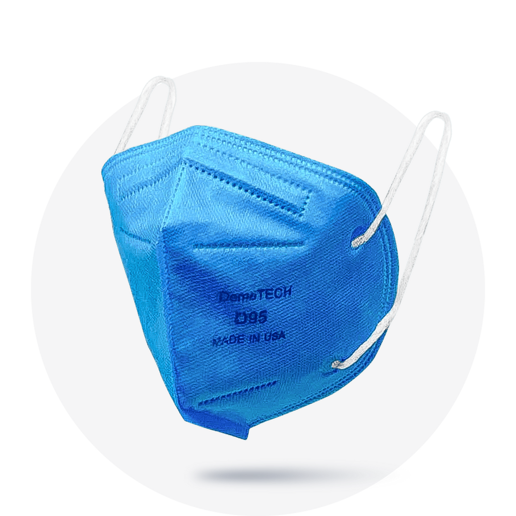 D95, Blue, Particulate Respirator, Fold Style With White Earloops, (Bo ...